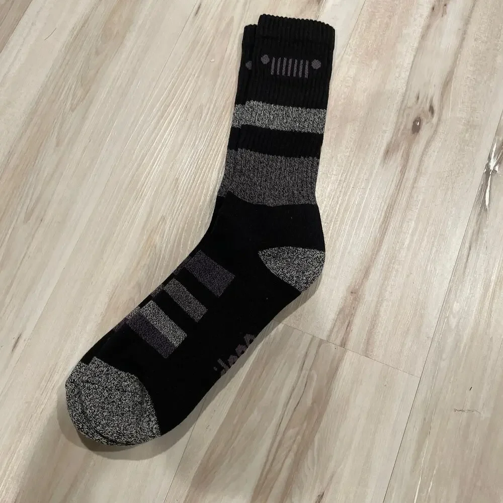 Jeep black striped socks unisex